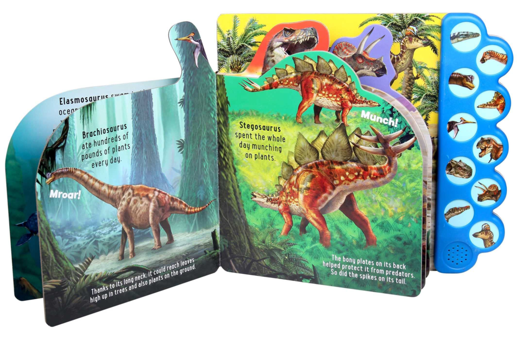 sensory books for toddlers -- dinosaurs