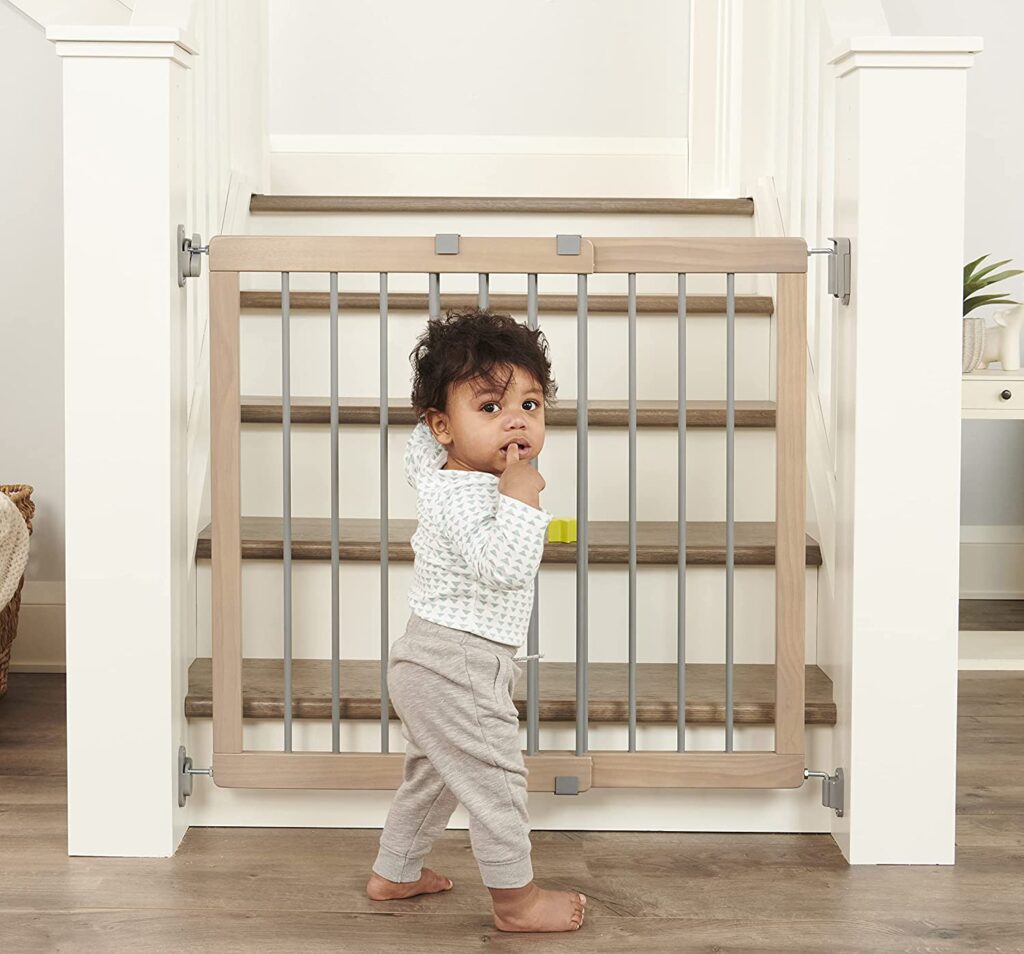 bottom of the stairs baby gate