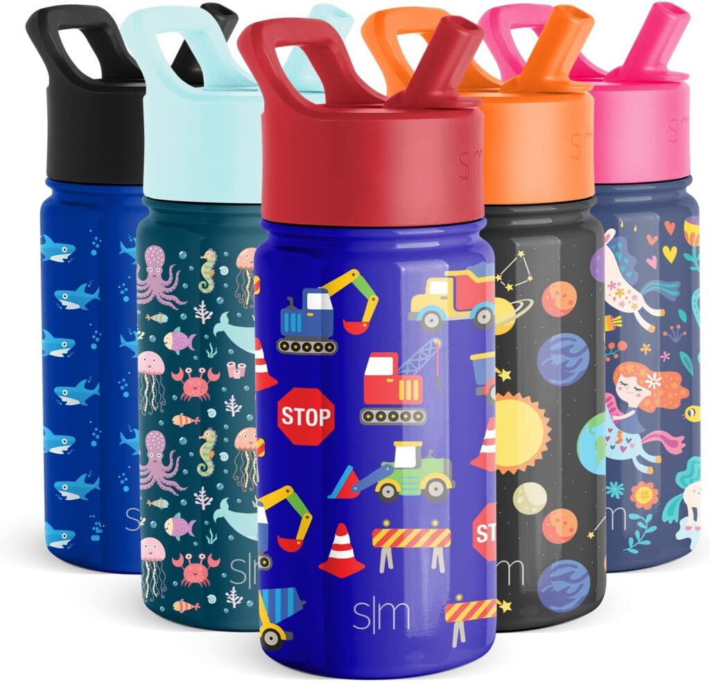 BEABA Kids Stainless Steel Water Bottle, Baby to Toddler Insulated Water  bottle, Close Top On The Go Kids Water bottle, Toddler Thermos Water bottle