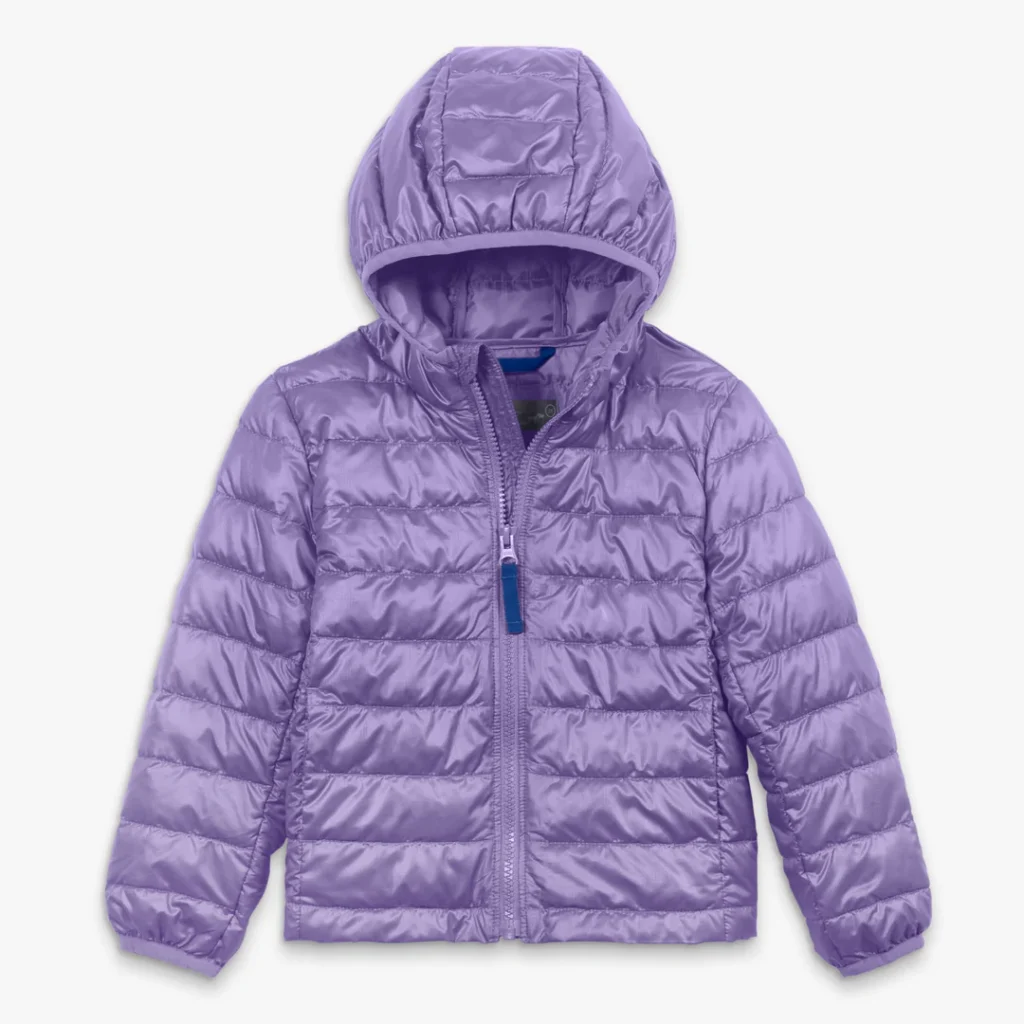 The Road Coat Down - Lilac  Toddler coat, Car seat coat, Coat