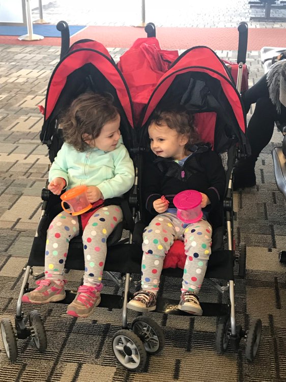 Marissa's twins traveling